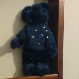 Plush Teddy Bear with Knit Sweater